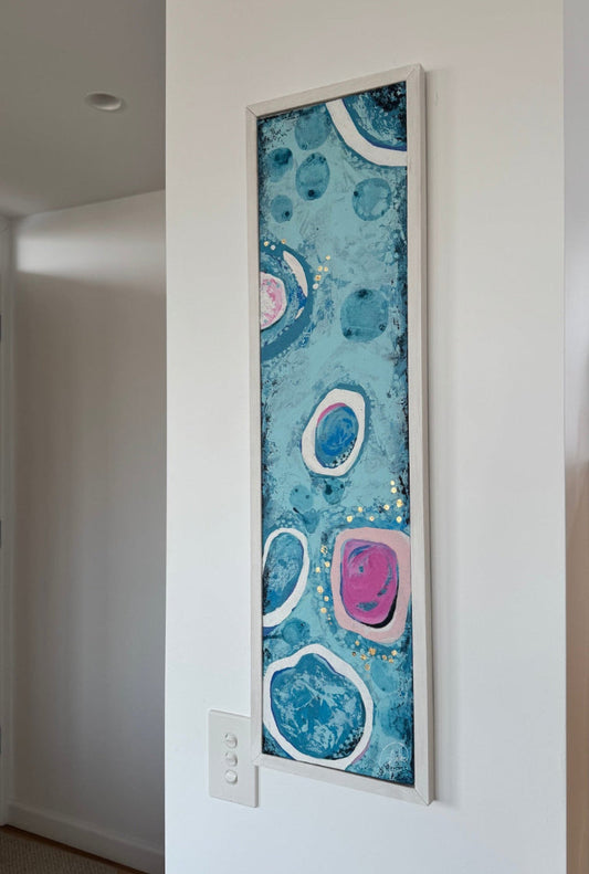 Dare to be Different  joyful slim original framed artwork that radiates happiness - Frauke Claire